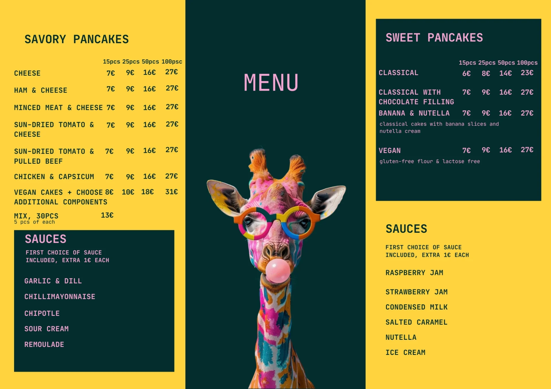 english menu